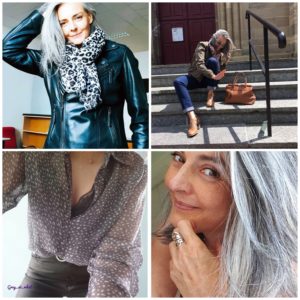 Sandrine, cheveux gris, blog quinqua