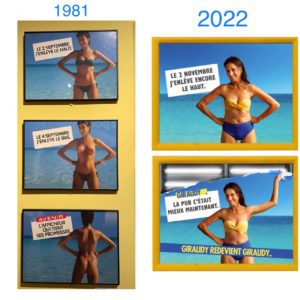 Campagne affichage années 80 vs 2022